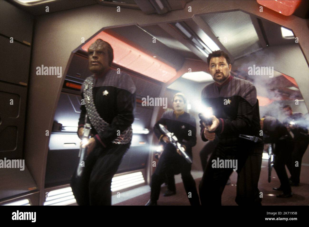 MICHAEL DORN, JONATHAN FRAKES, STAR TREK: NEMESIS, 2002 Stock Photo