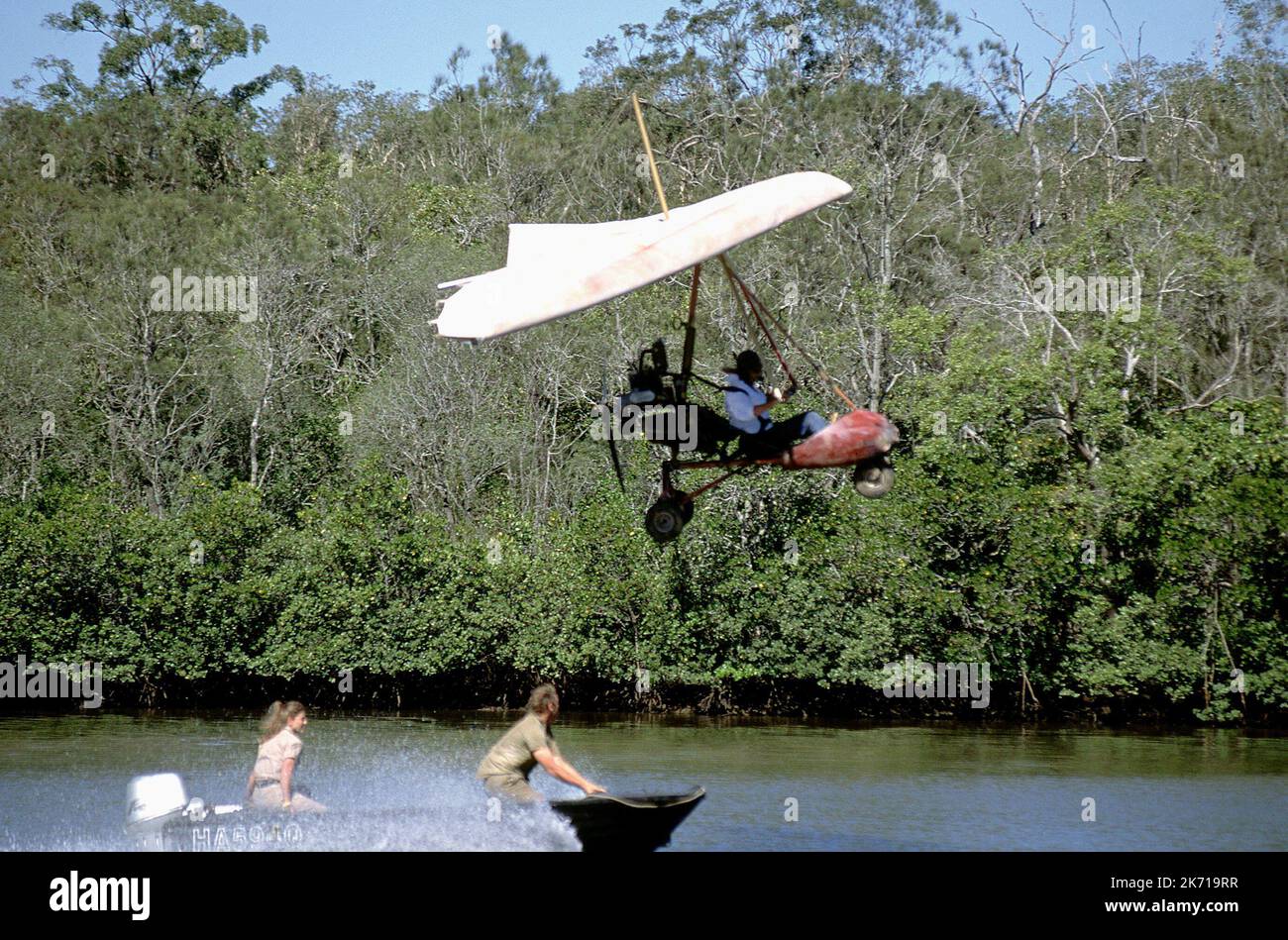 TERRI IRWIN, STEVE IRWIN, THE CROCODILE HUNTER: COLLISION COURSE, 2002 Stock Photo