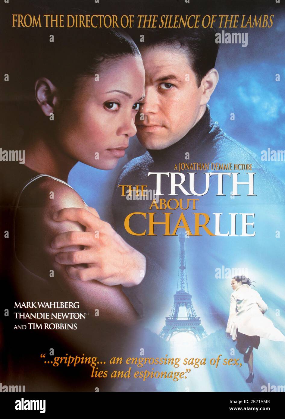 THANDIE NEWTON, MARK WAHLBERG POSTER, THE TRUTH ABOUT CHARLIE, 2002 Stock Photo