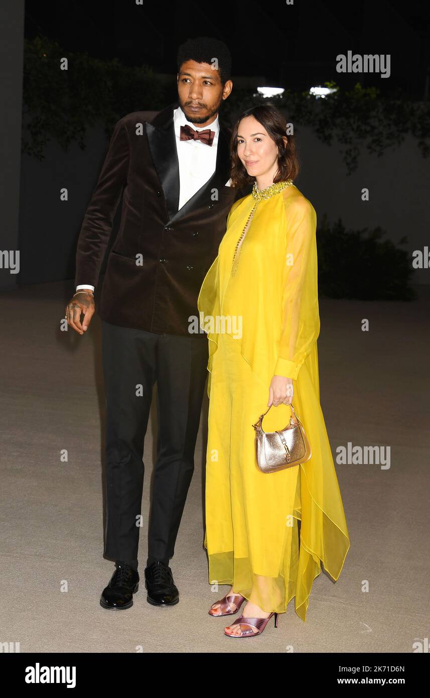 LOS ANGELES, CA - OCTOBER 15: (L-R) Honor Titus and Gia Coppola attend