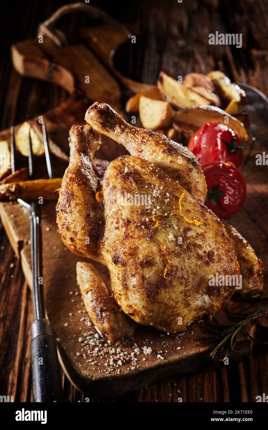 Whole corn fed chicken hi-res stock photography and images - Alamy