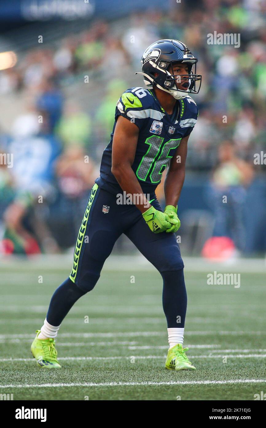 Seattle, WA, USA. 16th Oct, 2022. Seattle Seahawks wide receiver Tyler
