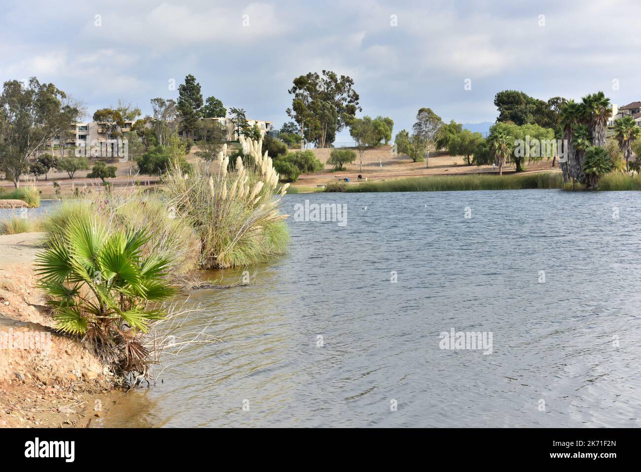 View over Lake Murray, La Mesa Stock Photo - Alamy