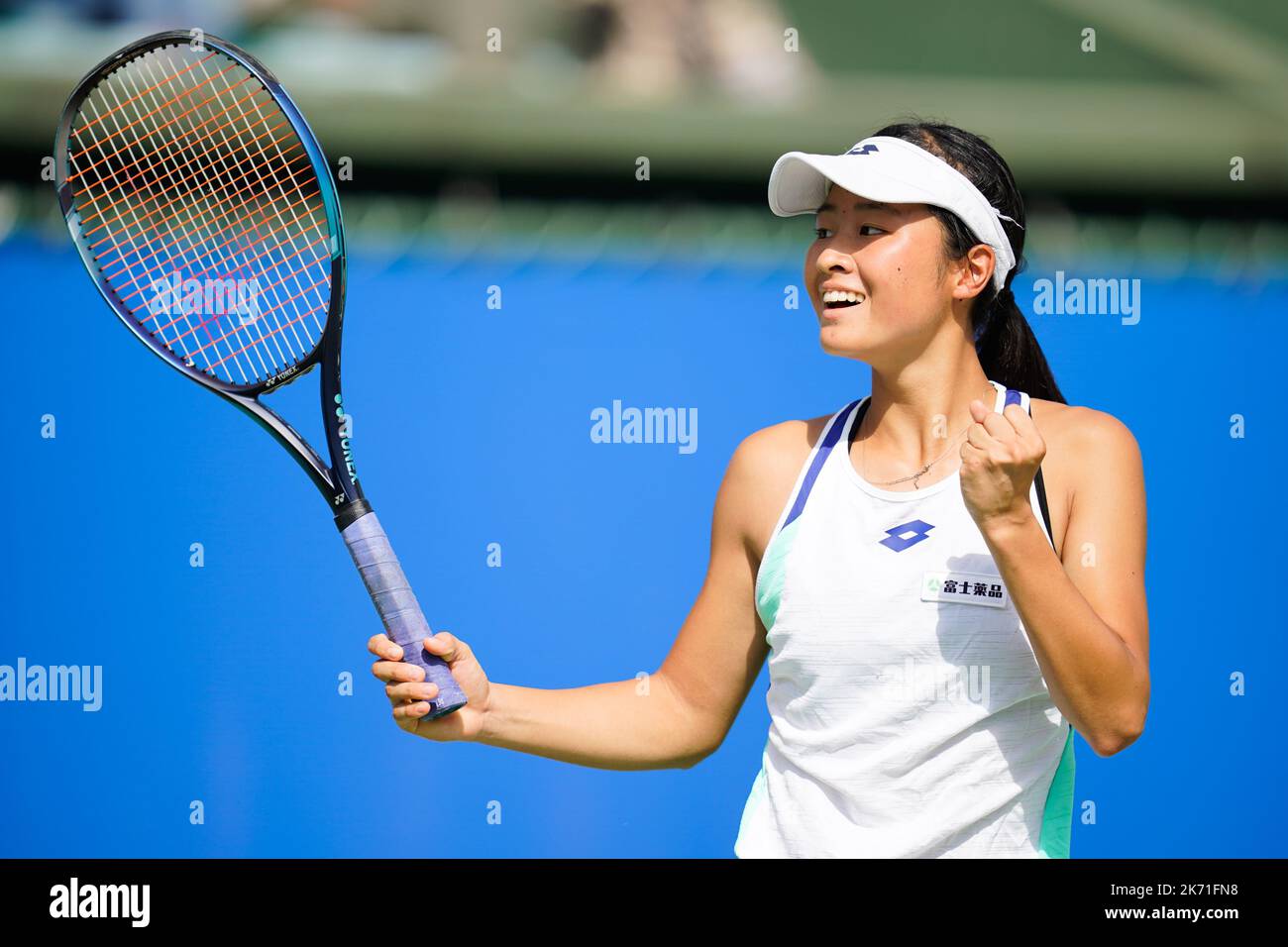 Osaka, Japan. 16th Oct, 2022. Sara Saito (JPN), October 16, 2022 - Tennis : Girls' Singles Final Match between Sara Saito (JPN) 2-0 Sayaka Ishii (JPN) at ITC Utsubo Tennis Center during Osaka Mayor's Cup World Super Junior Tennis Championships 2022 in Osaka, Japan. Credit: SportsPressJP/AFLO/Alamy Live News Stock Photo