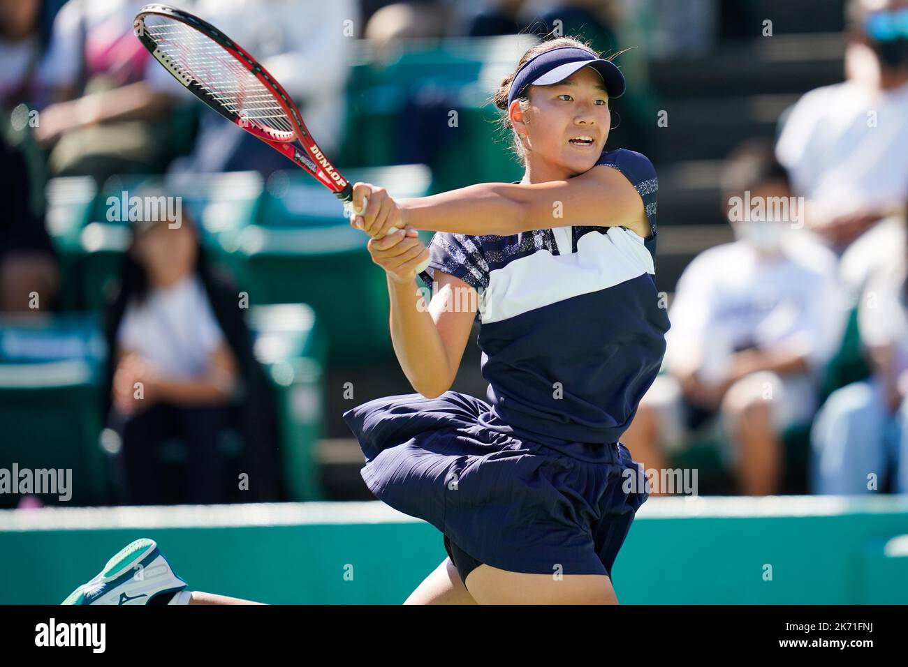 Osaka, Japan. 16th Oct, 2022. Sayaka Ishii (JPN), October 16, 2022 - Tennis : Girls' Singles Final Match between Sara Saito (JPN) 2-0 Sayaka Ishii (JPN) at ITC Utsubo Tennis Center during Osaka Mayor's Cup World Super Junior Tennis Championships 2022 in Osaka, Japan. Credit: SportsPressJP/AFLO/Alamy Live News Stock Photo
