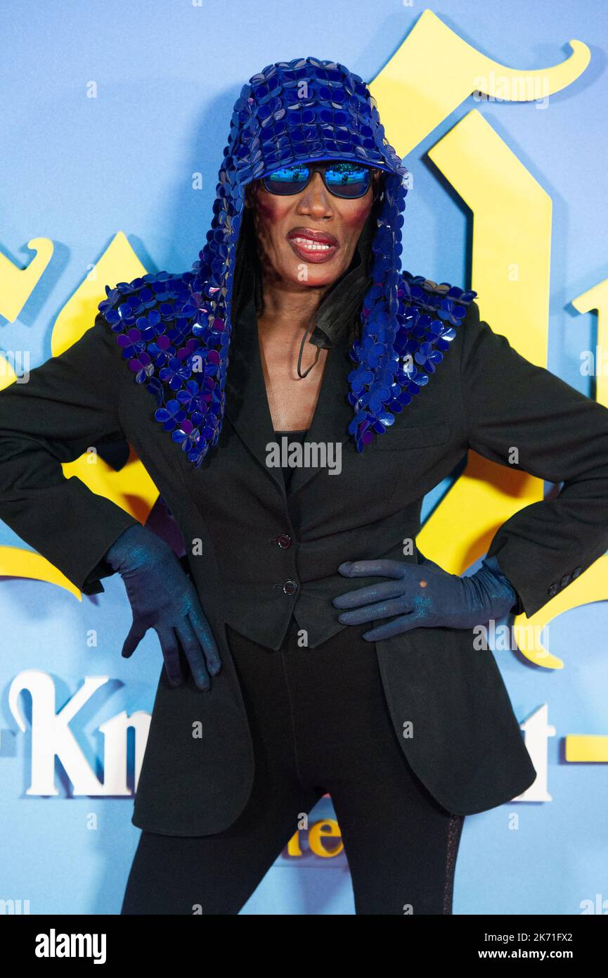 Grace Jones attending the Glass Onion: A Knives Out Mystery Premiere as  part of the 66th