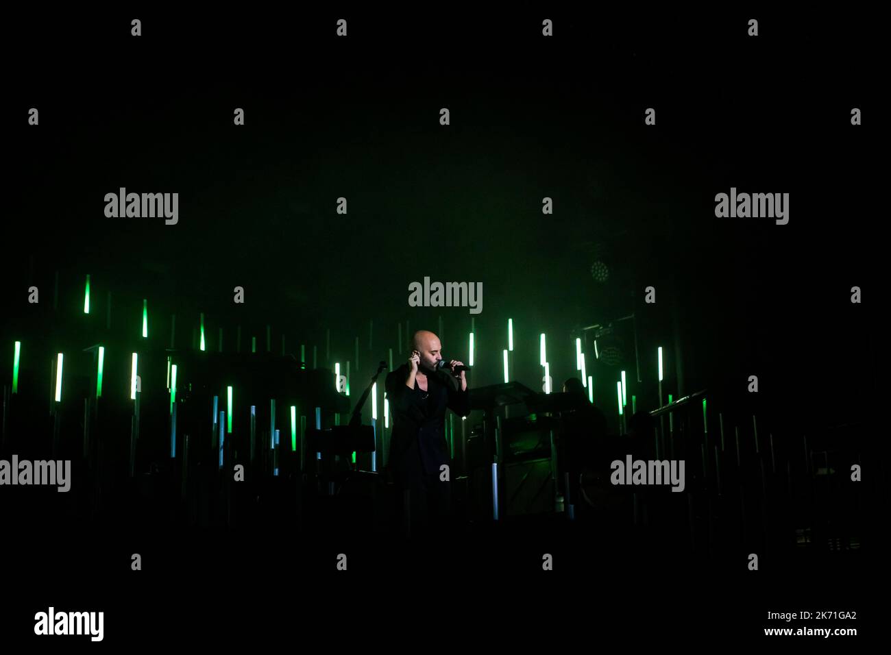 Padua, Italy. 17th Oct, 2022. NEGRAMARO UNPLUGGED EUROPEAN TOUR 2022 16-10-2022 GRAN TEATRO GEOX - PADUA In the photo Giuliano Sangiorgi Credit: Independent Photo Agency/Alamy Live News Stock Photo