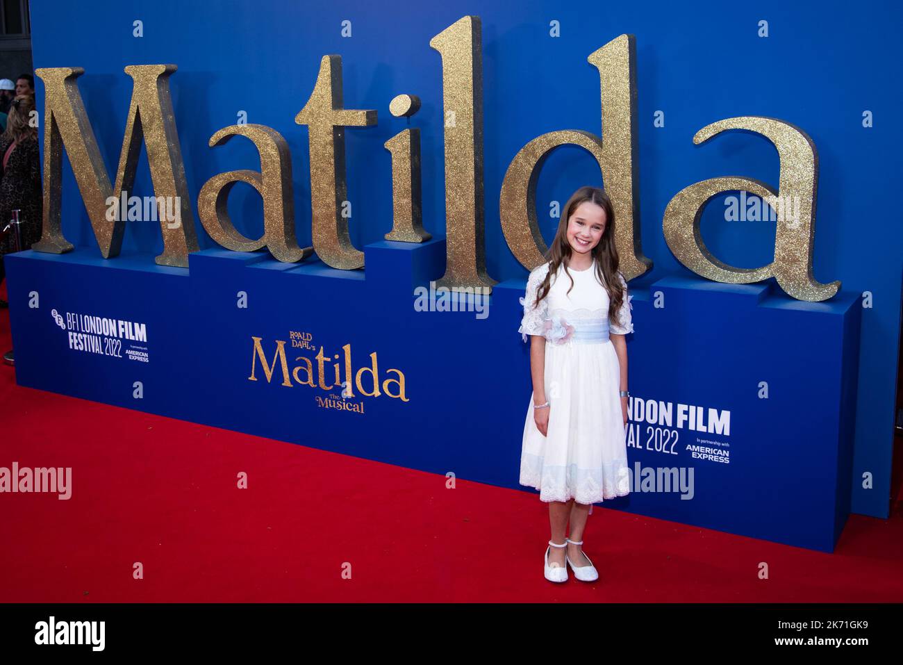 Alisha Weir attends Roald Dahl’s “Matilda The Musical” World Premiere