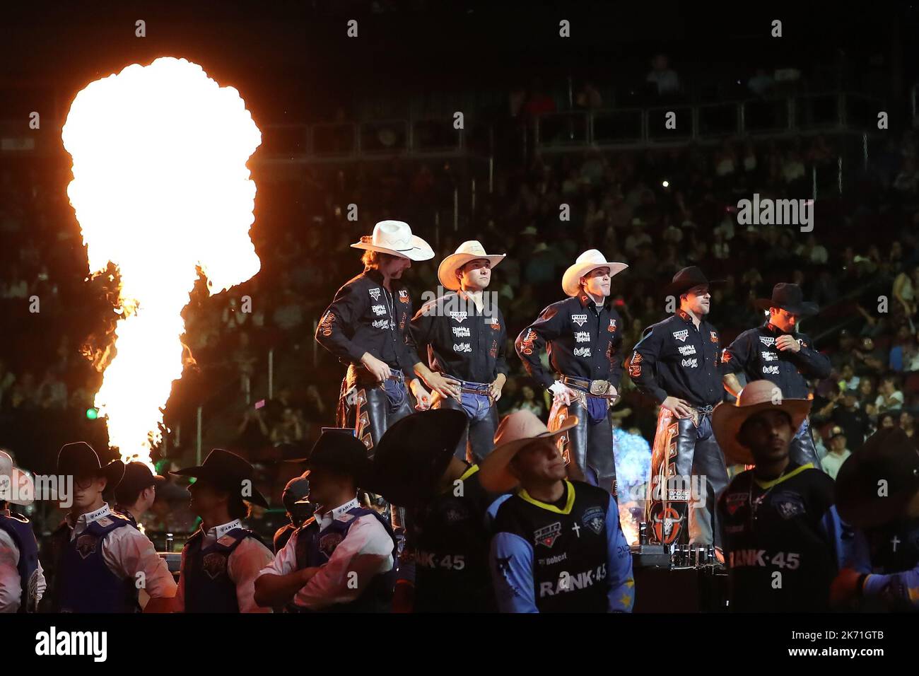 GLENDALE, AZ OCTOBER 15 The Kansas City Outlaws are introduced to