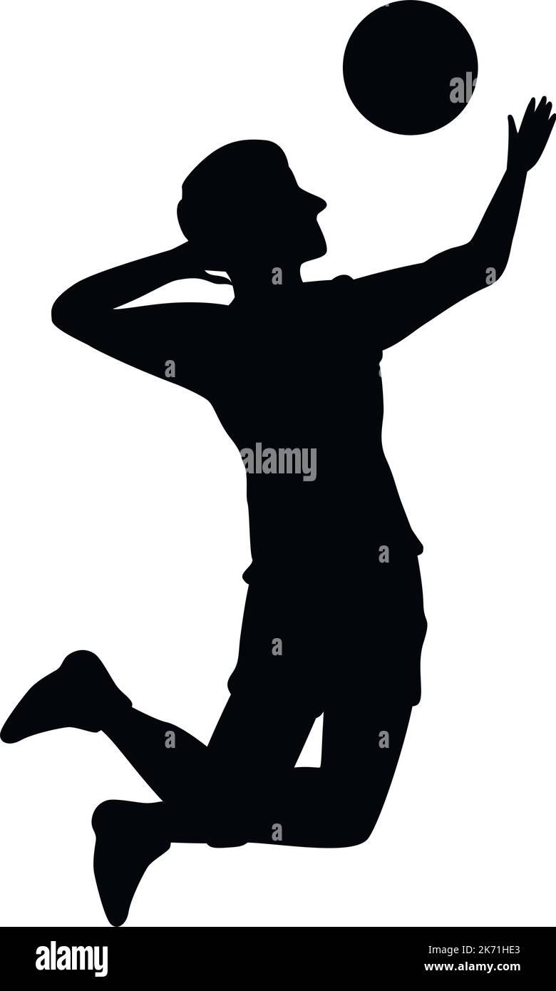 volleyball player diving ball Stock Vector Image & Art Alamy