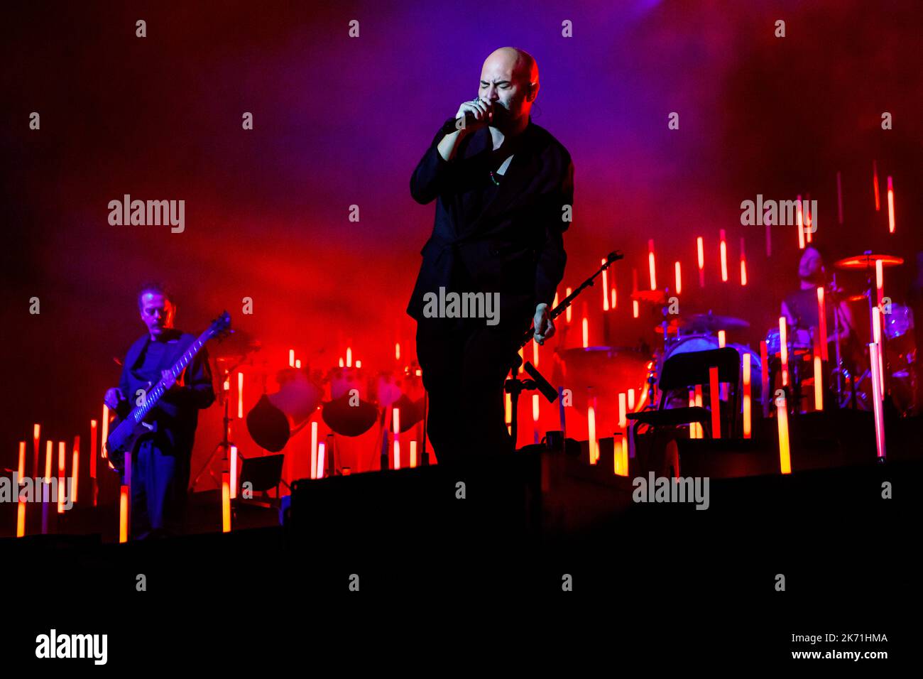 Padua, Italy. 17th Oct, 2022. NEGRAMARO UNPLUGGED EUROPEAN TOUR 2022 16-10-2022 GRAN TEATRO GEOX - PADUA In the photo Giuliano Sangiorgi Credit: Independent Photo Agency/Alamy Live News Stock Photo