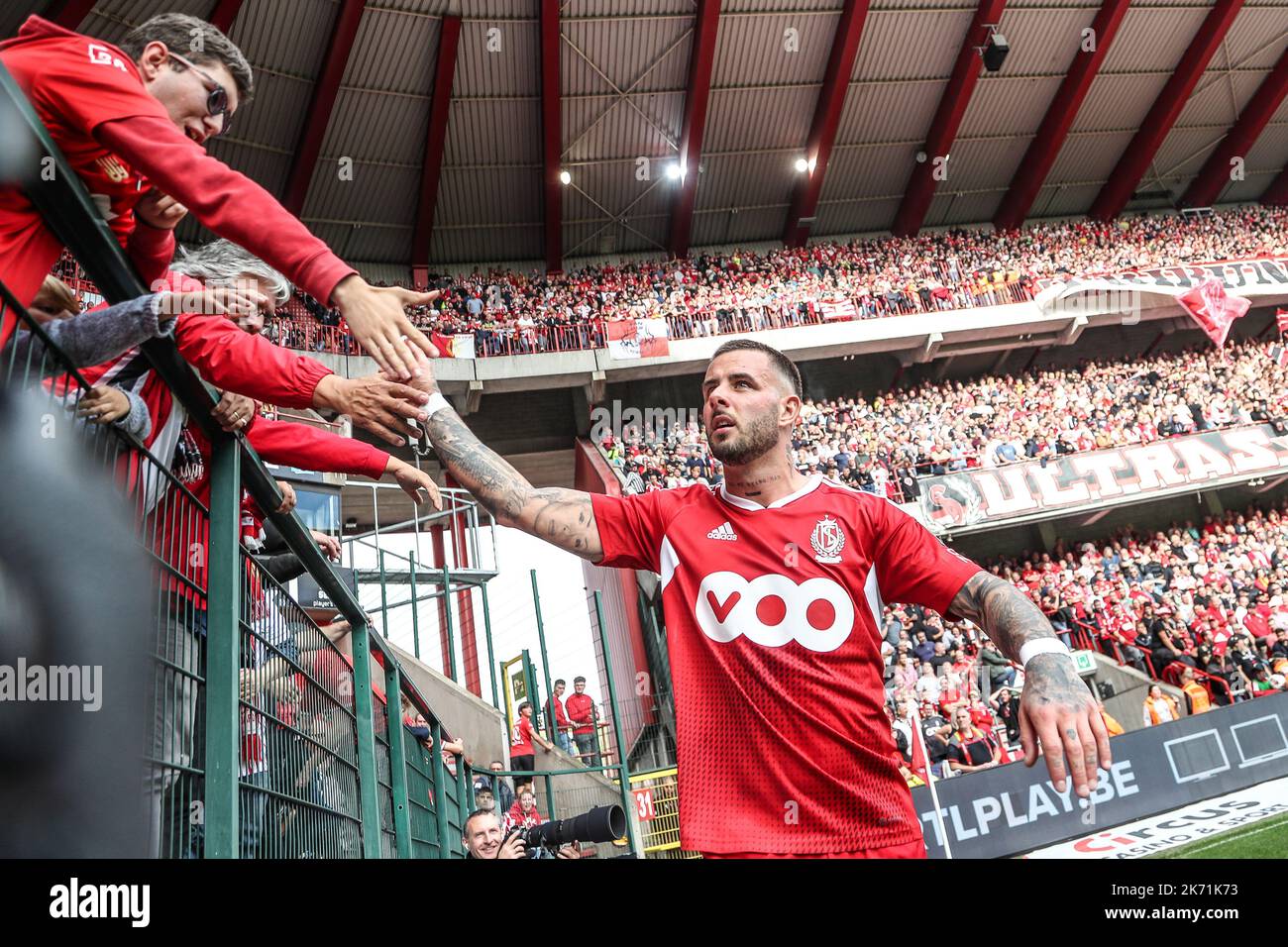 Standard's Aron Donnum pictured during a soccer match between Standard