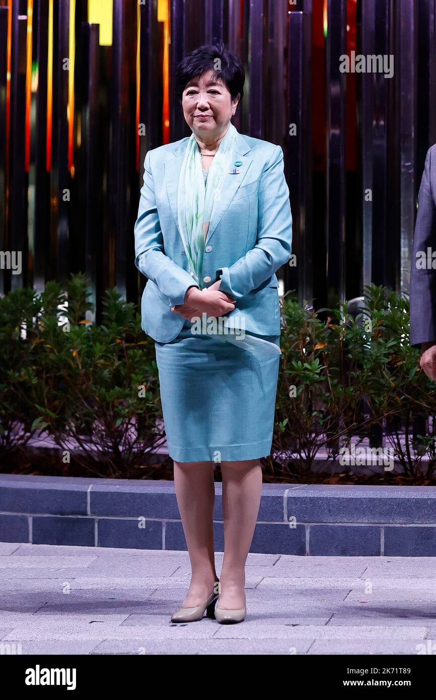Tokyo, Japan. 15th Oct, 2022. Tokyo Governor Yuriko Koike attends the ...