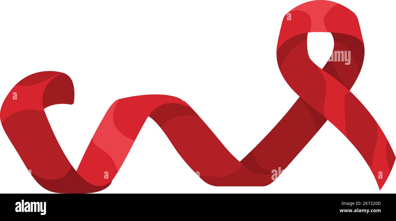 red ribbon campaign spiral Stock Vector Image & Art - Alamy