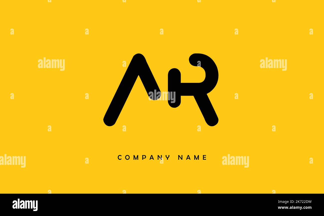 AR, RA Abstract Letters Logo Monogram Stock Vector