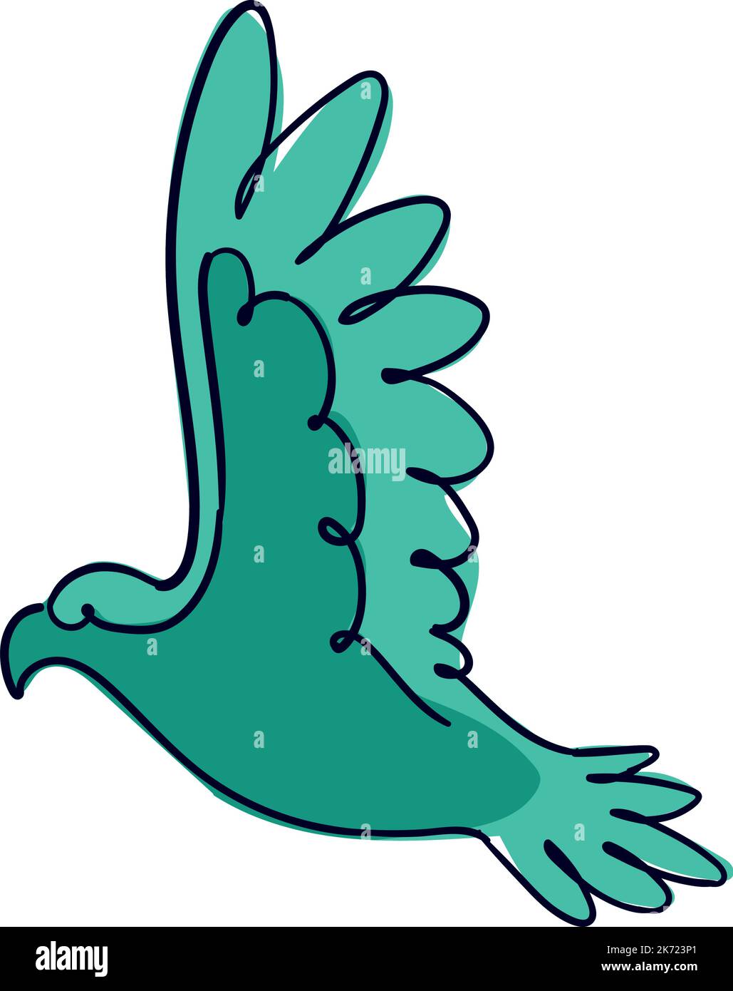 green eagle bird flying Stock Vector Image & Art - Alamy