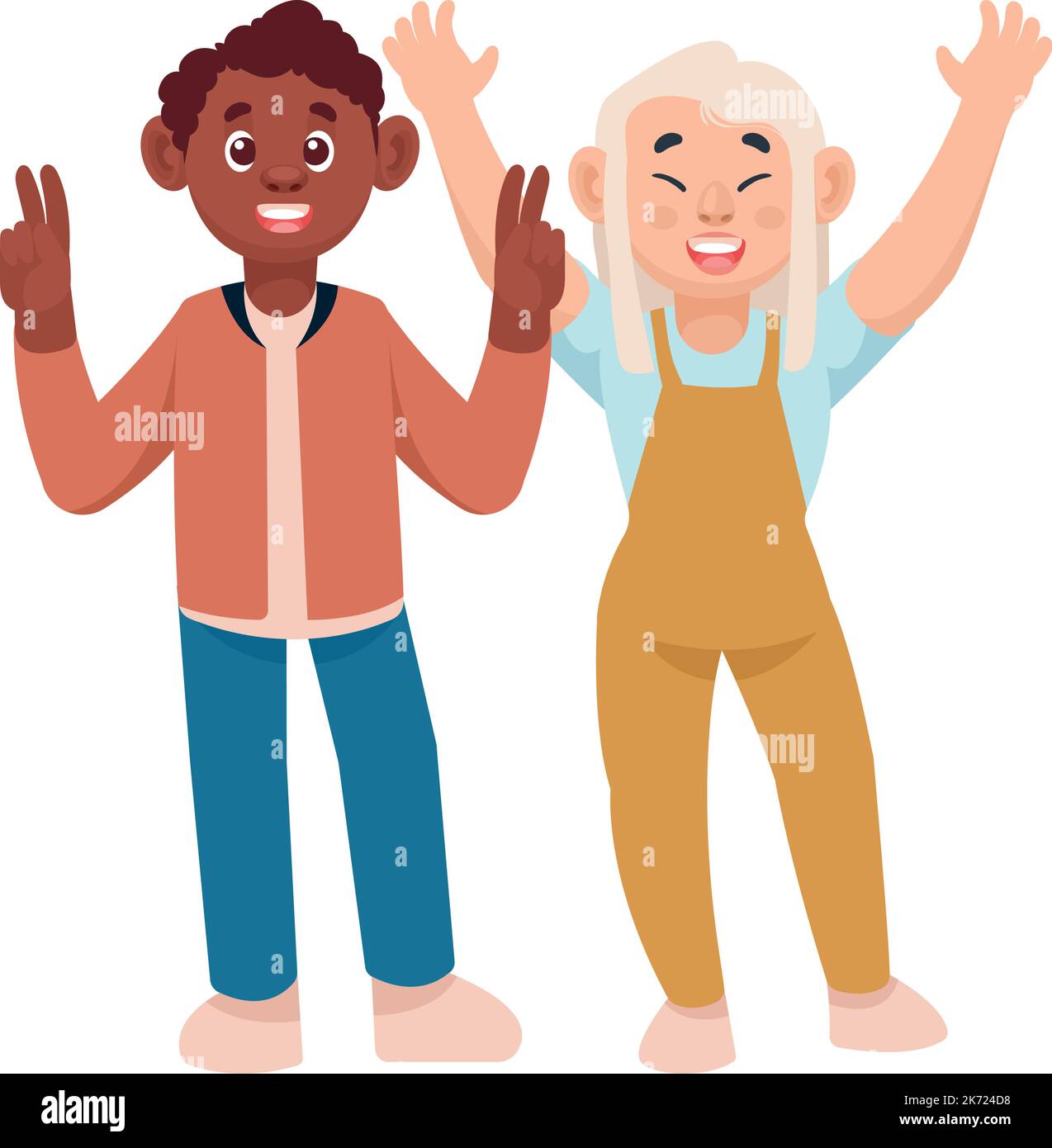 interracial persons couple Stock Vector Image & Art - Alamy