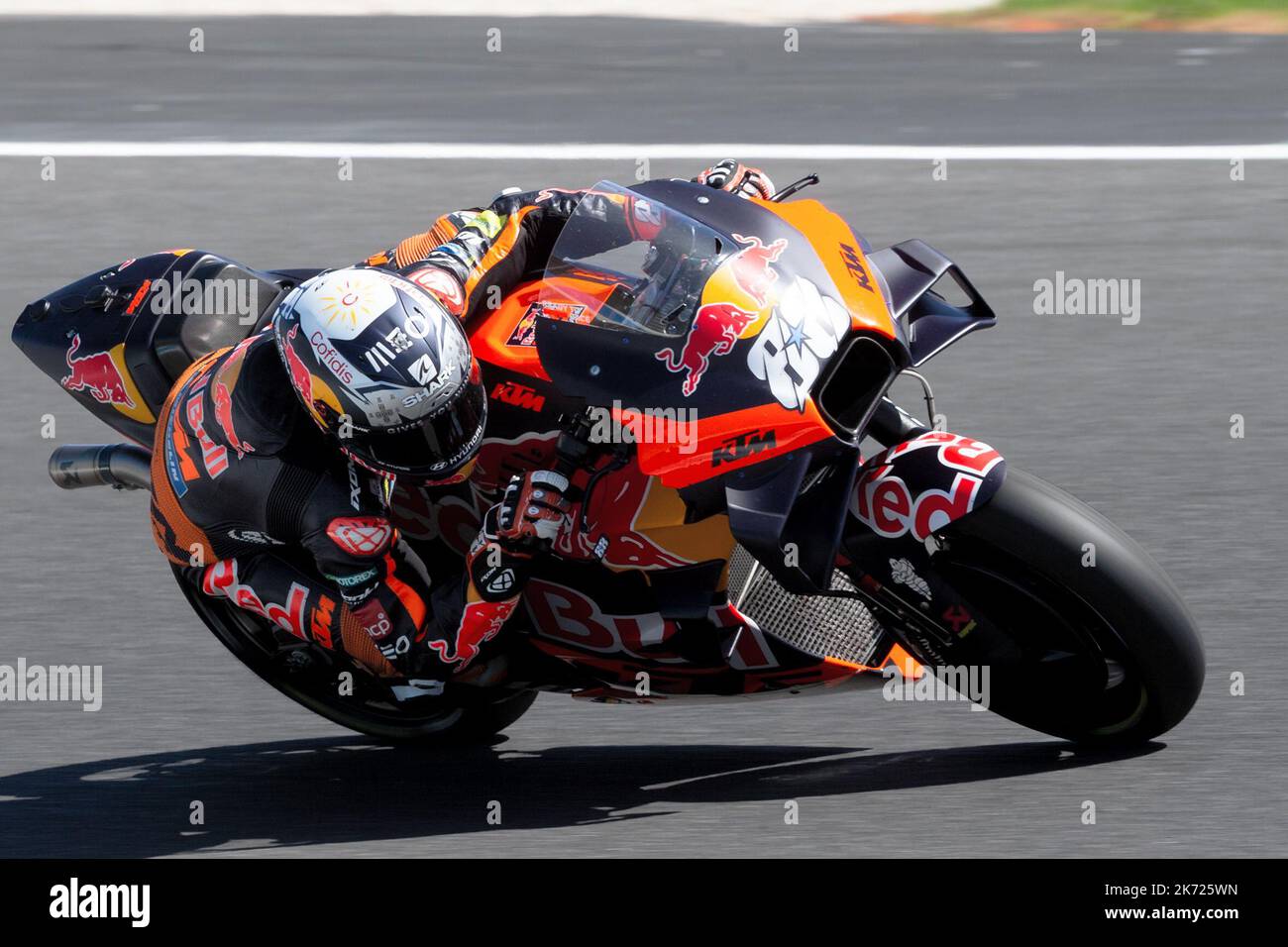 Phillip Island, Australia, 16 October, 2022. Miguel Oliveira of Portugal on the Red Bull KTM Factory Racing KTM during MotoGP race at The 2022 Australian MotoGP at The Phillip Island Circuit on October 16, 2022 in Phillip Island, Australia.  Credit: Dave Hewison/Alamy Live News Stock Photo