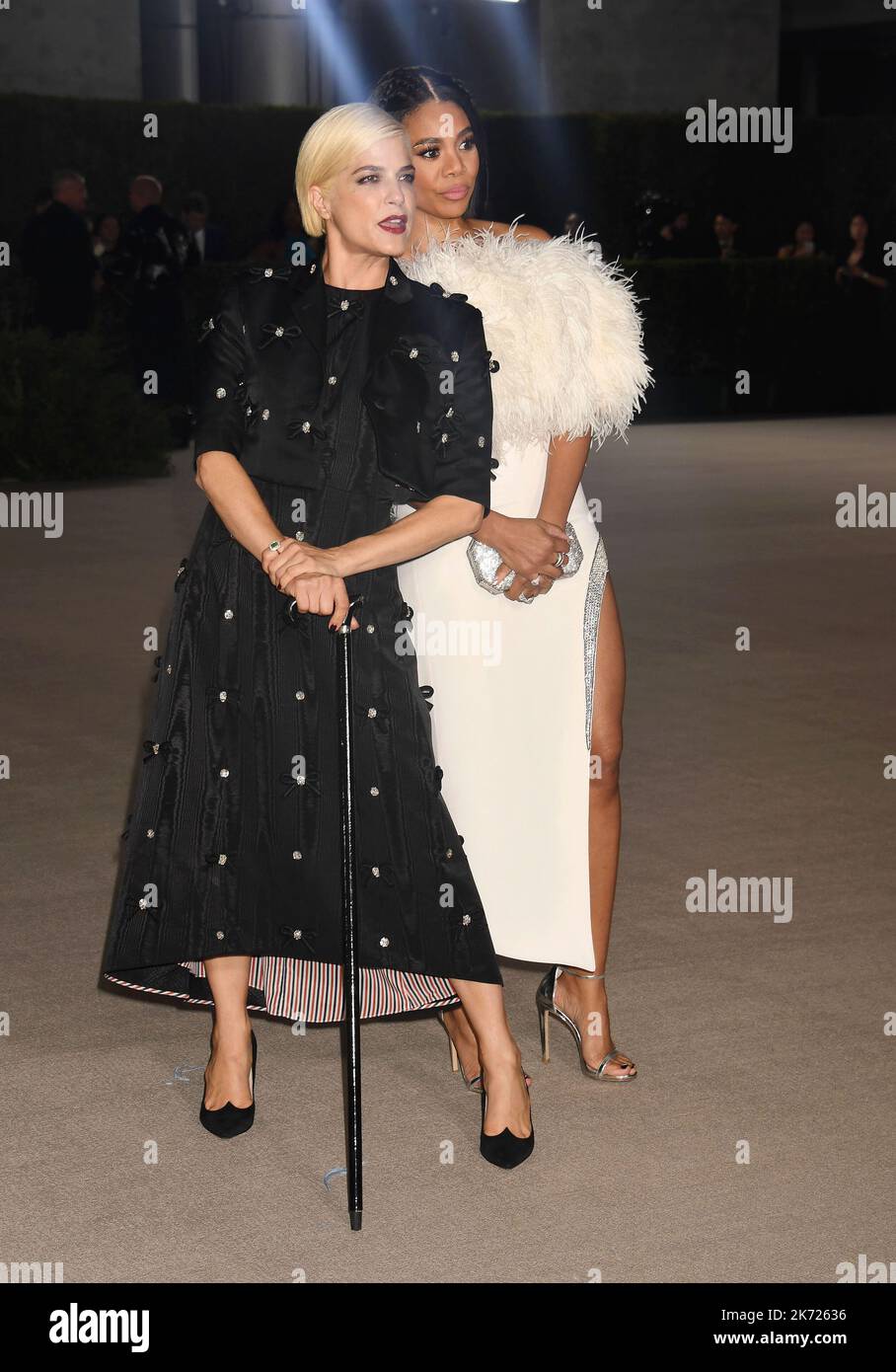 LOS ANGELES, CA - OCTOBER 15: (L-R) Selma Blair and Regina Hall attend