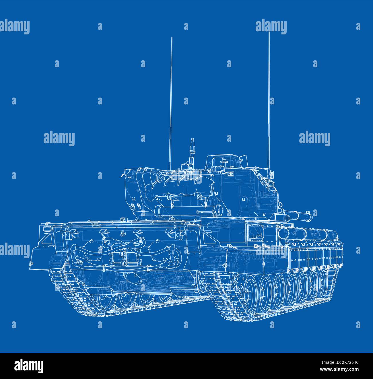 Tank. Vector rendering of 3d Stock Vector Image & Art - Alamy