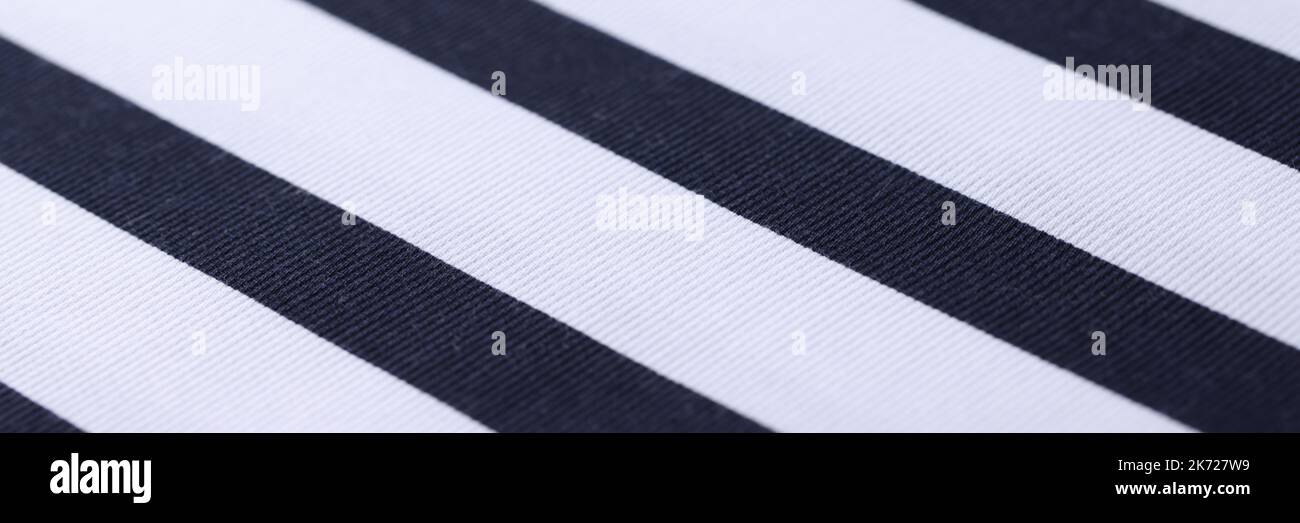 Fabric striped black white line pattern background Stock Photo