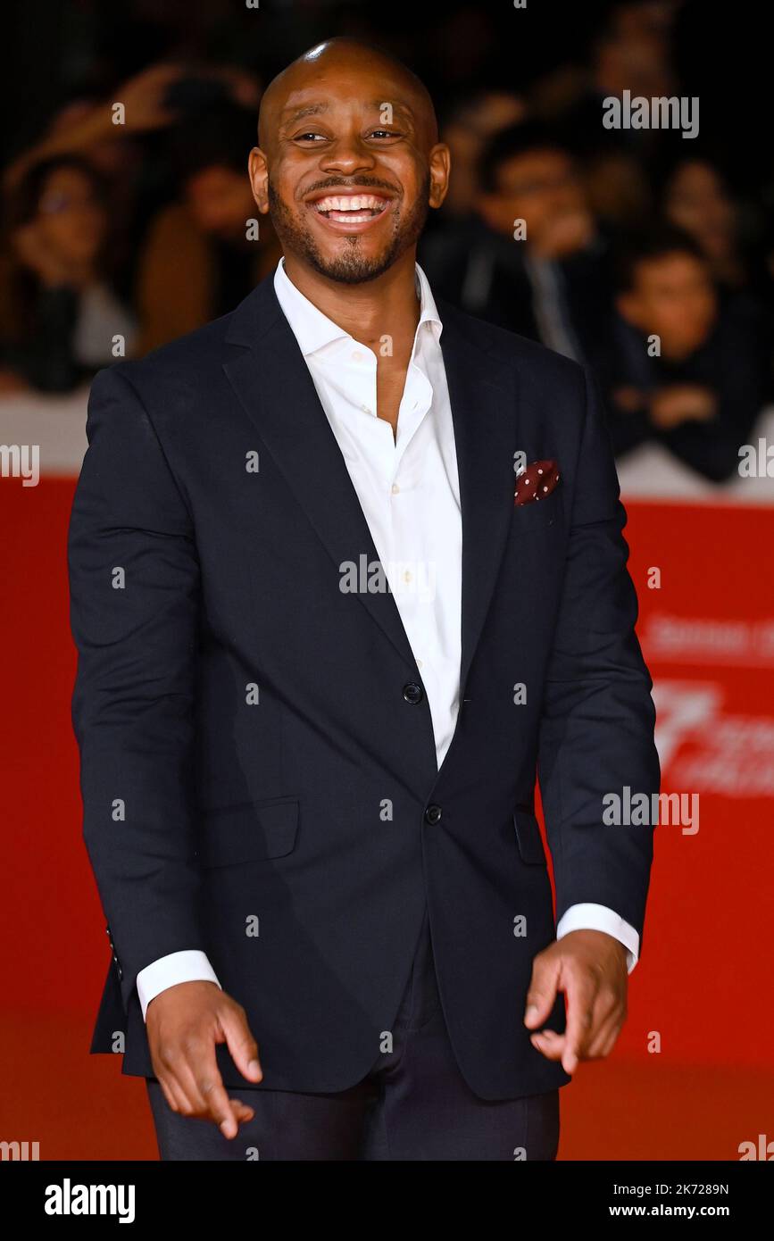 Eric Kole attends the red carpet for 'Django - The Series' during the 17th Rome Film Festival at Auditorium Parco Della Musica on October 16, 2022 in Stock Photo
