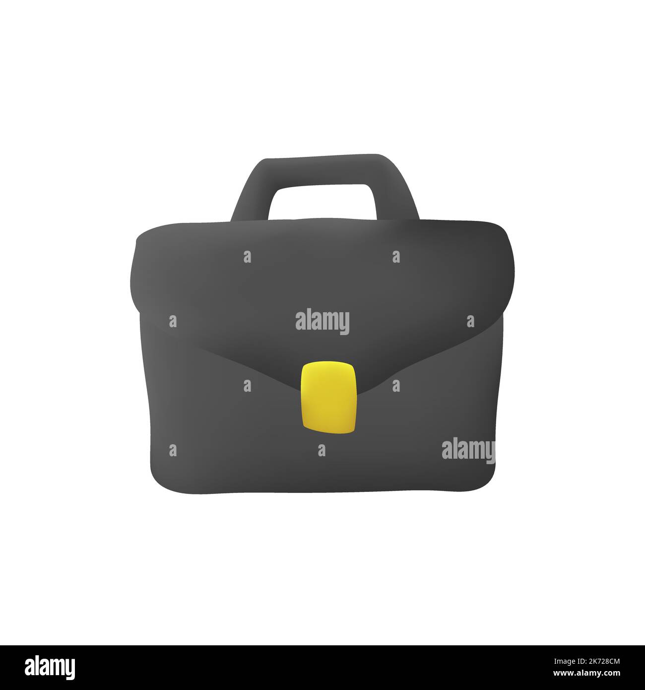 3d Briefcase cartoon vector icon. Concept for business and finance