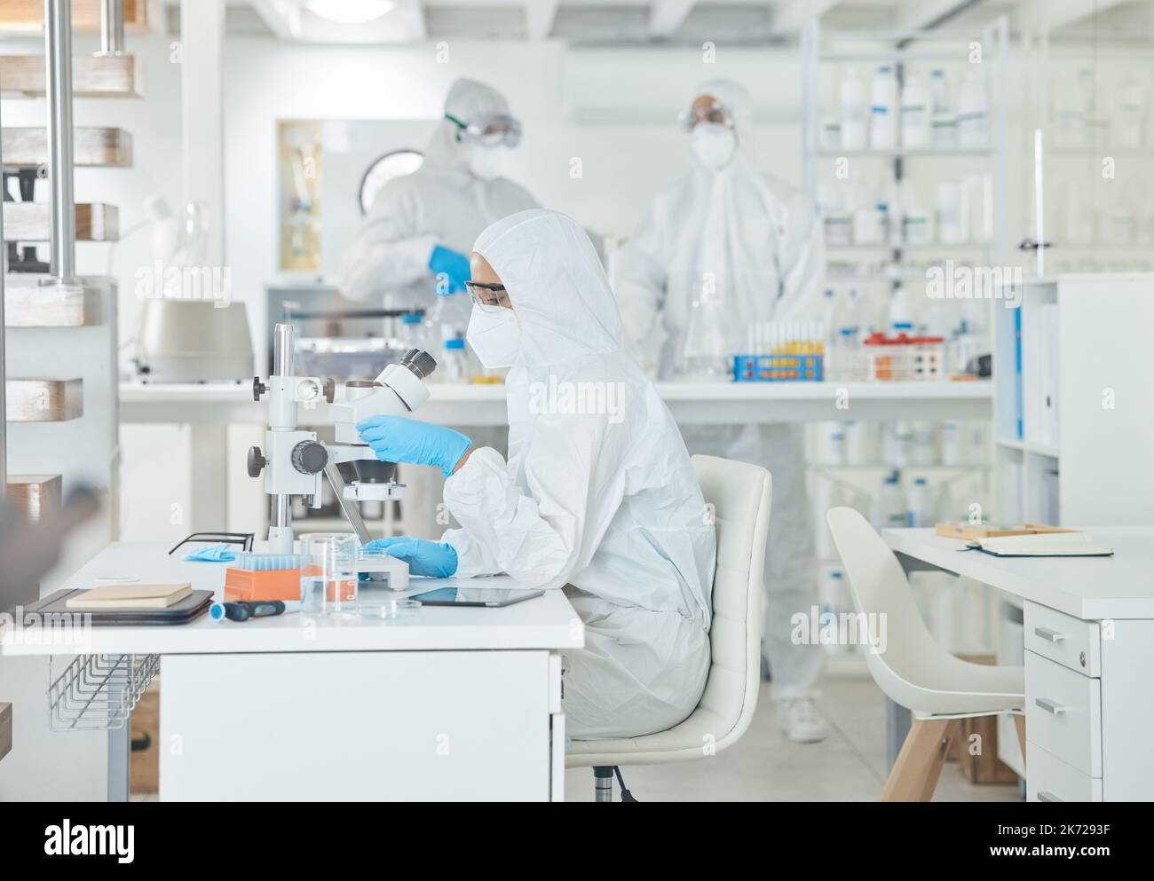 Executing laboratory testing according to standard procedures. a