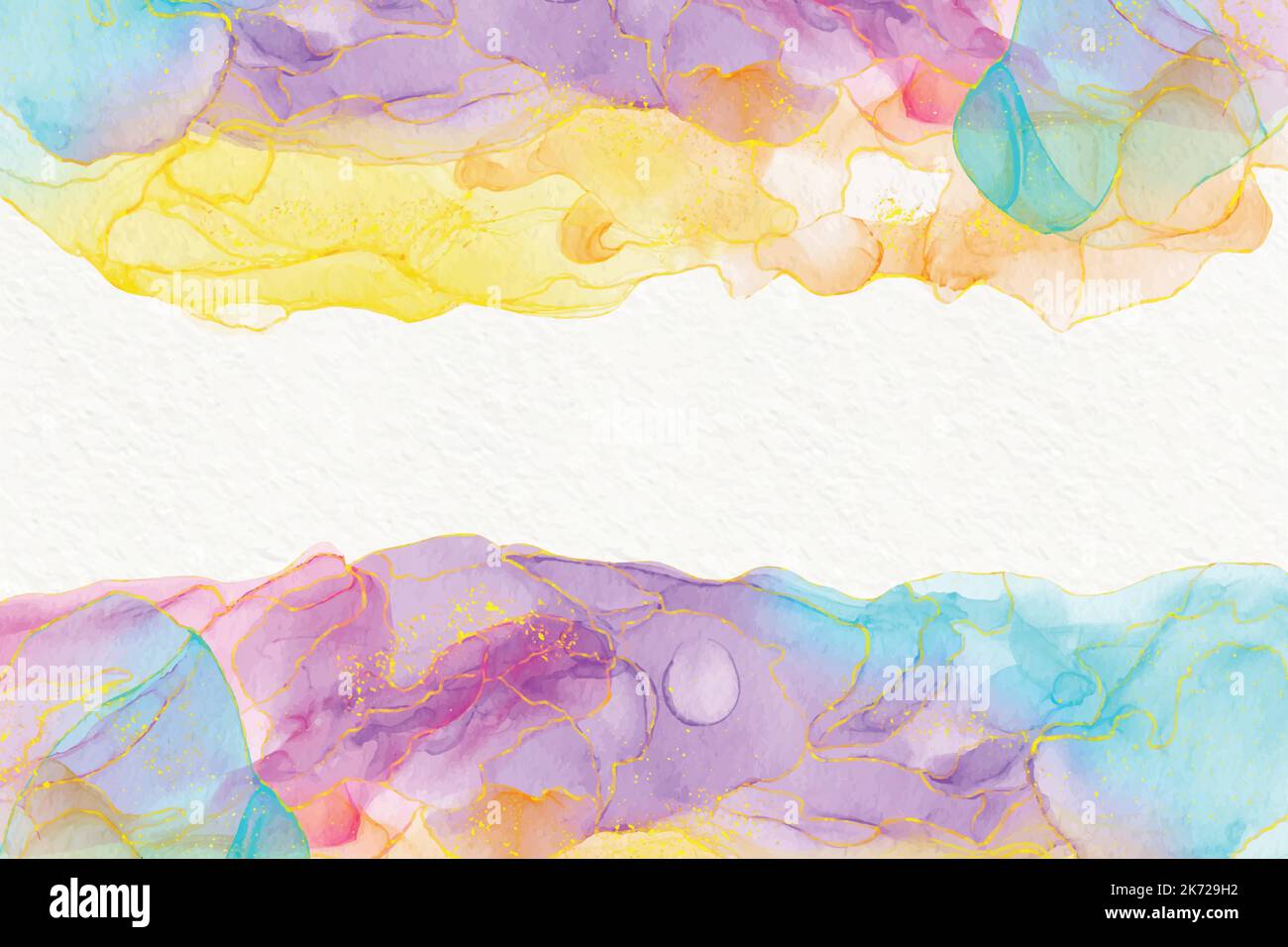 watercolor alcohol ink background vector design illustration Stock Vector