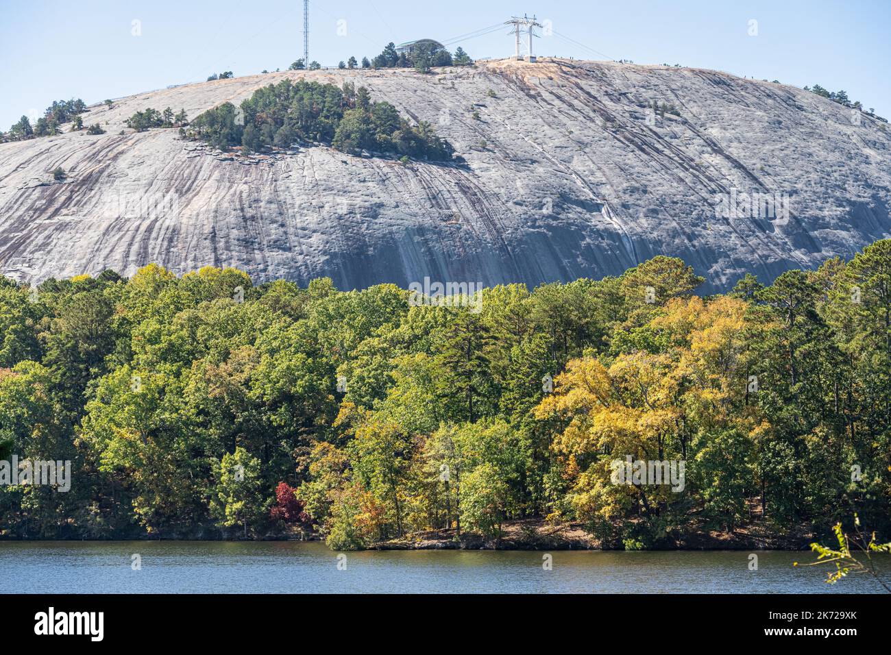 Stone Mountain Park, featuring the massive granite dome monadnock of