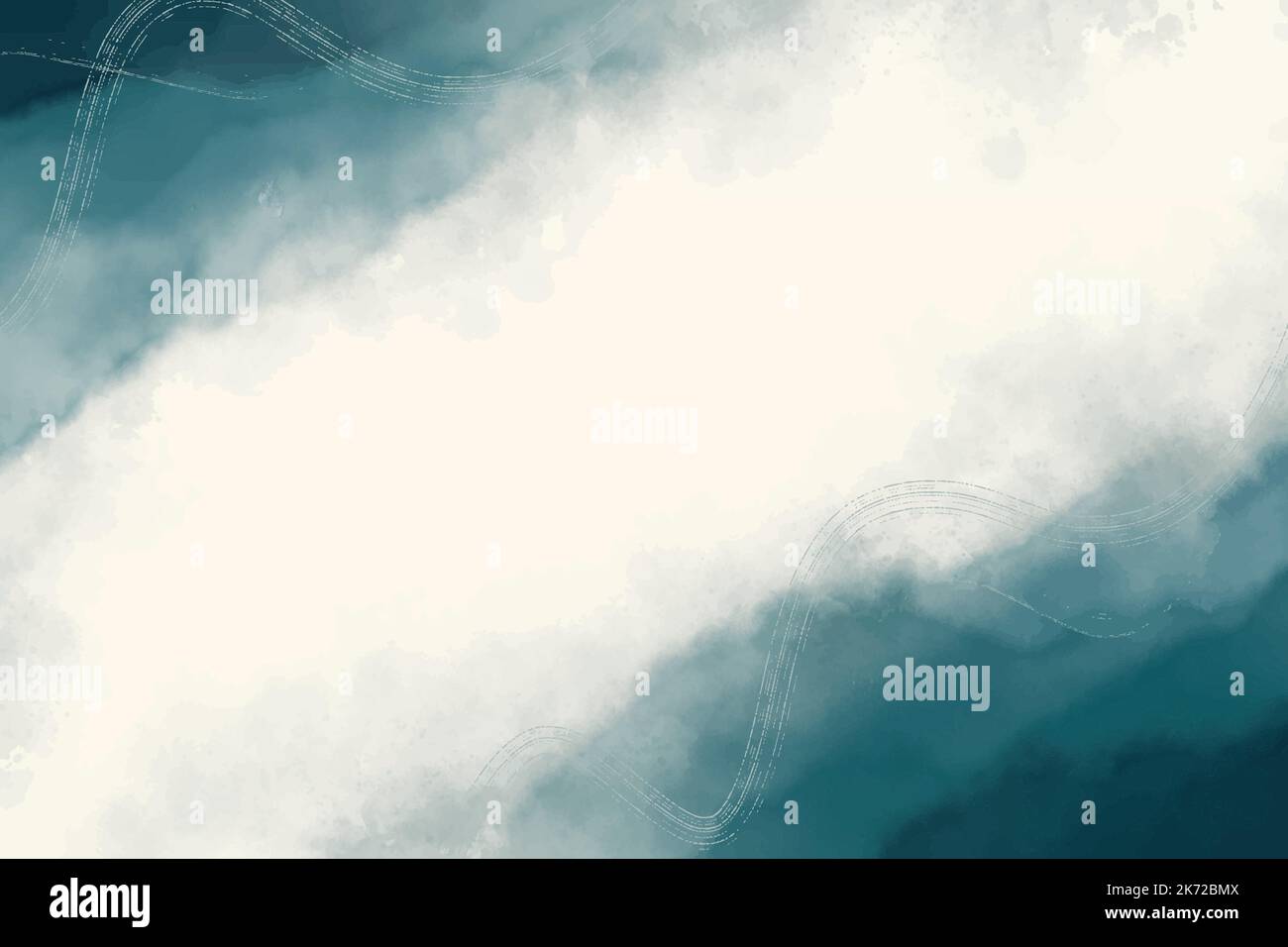 watercolor abstract blue background vector design illustration Stock Vector