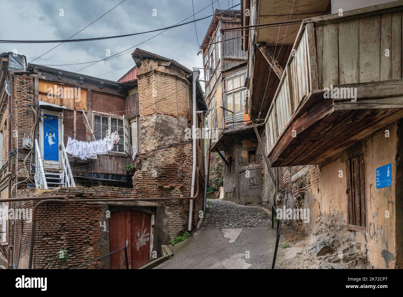 Street scene from Tbilisi, capital of Georgia, October  2022 Stock Photo