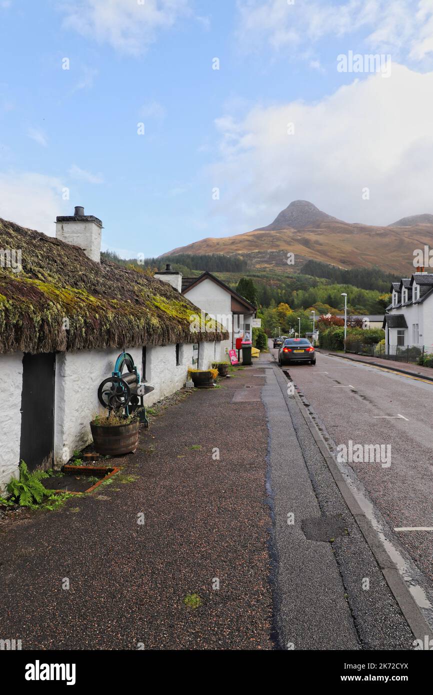 Exterior of Glencoe Folk Museum Glencoe village Scotland October 2022