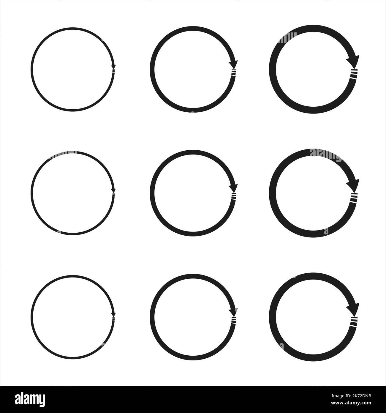 Set of black circles. Sketch hand drawn. Simple hand drawn circle Stock