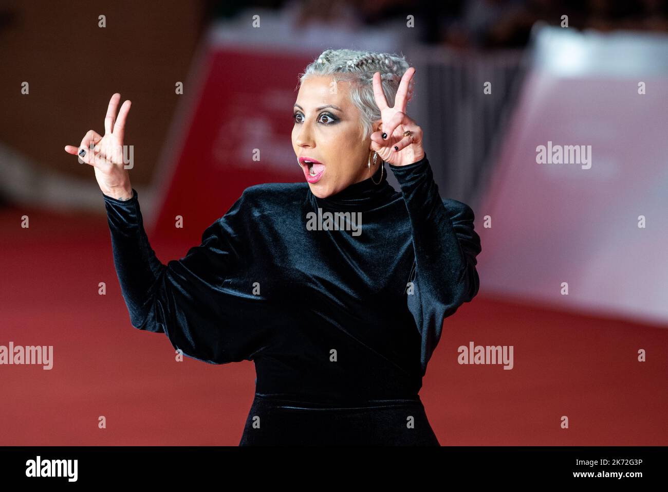 Red carpet of La Divina Cometa at the 17th Rome Film Fest Stock Photo