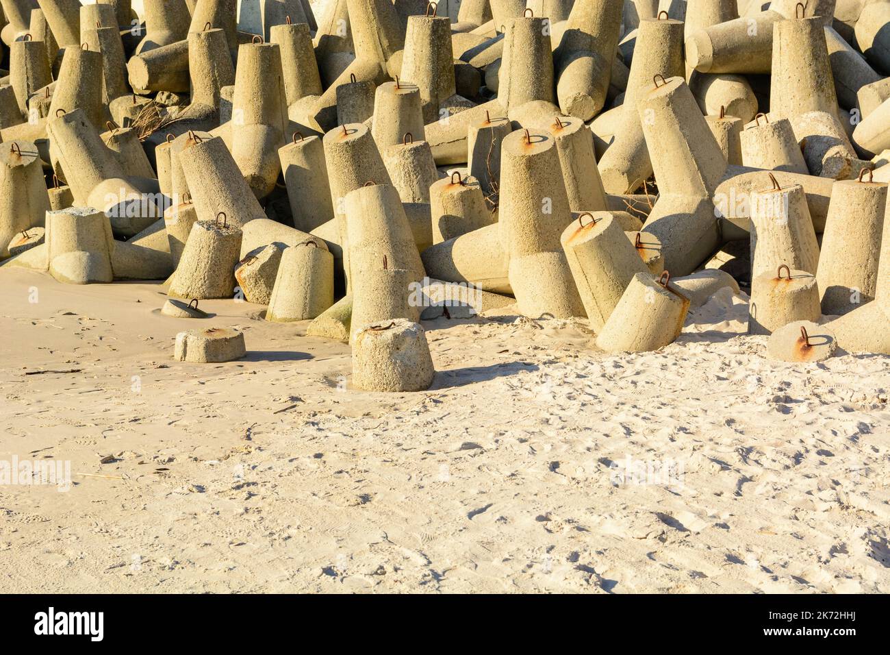 Wave breaker along the sea shore on the sand beach Stock Photo Alamy