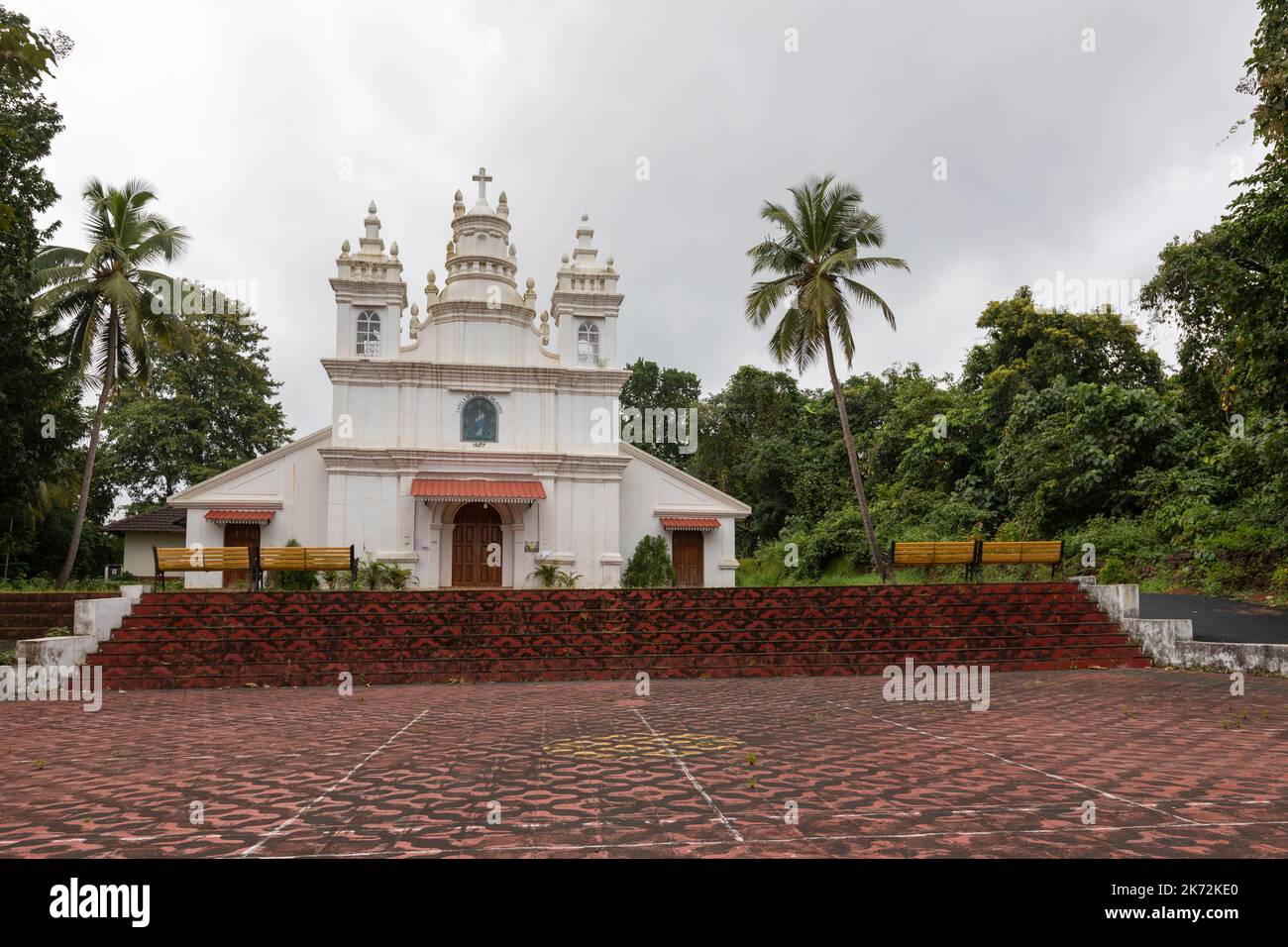 Chapel of St Sebastian at Monte Loutolim Goa - India Stock Photo