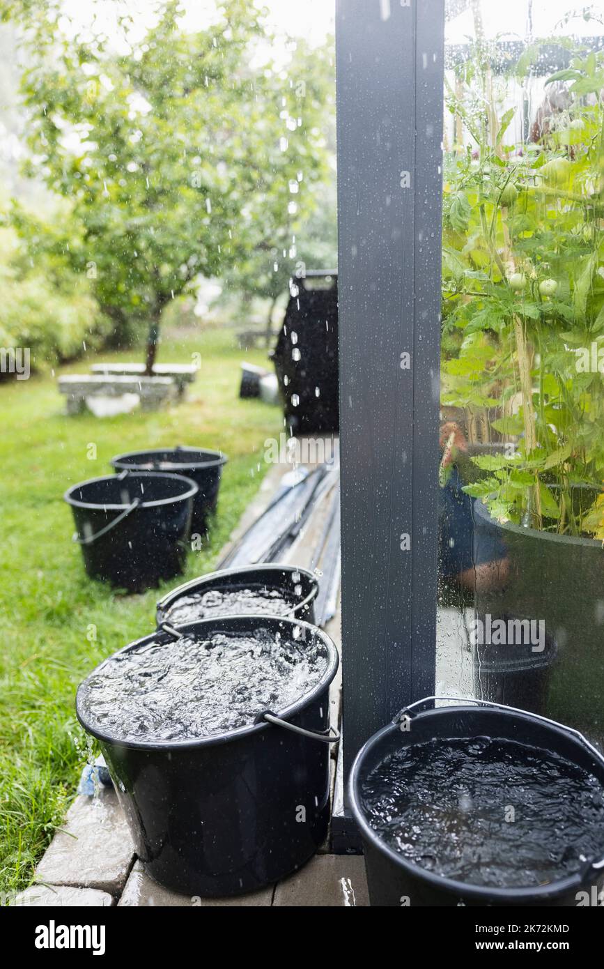 Collecting water bucket garden hires stock photography and images Alamy