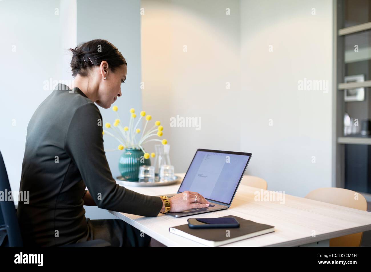Woman working in office Stock Photo