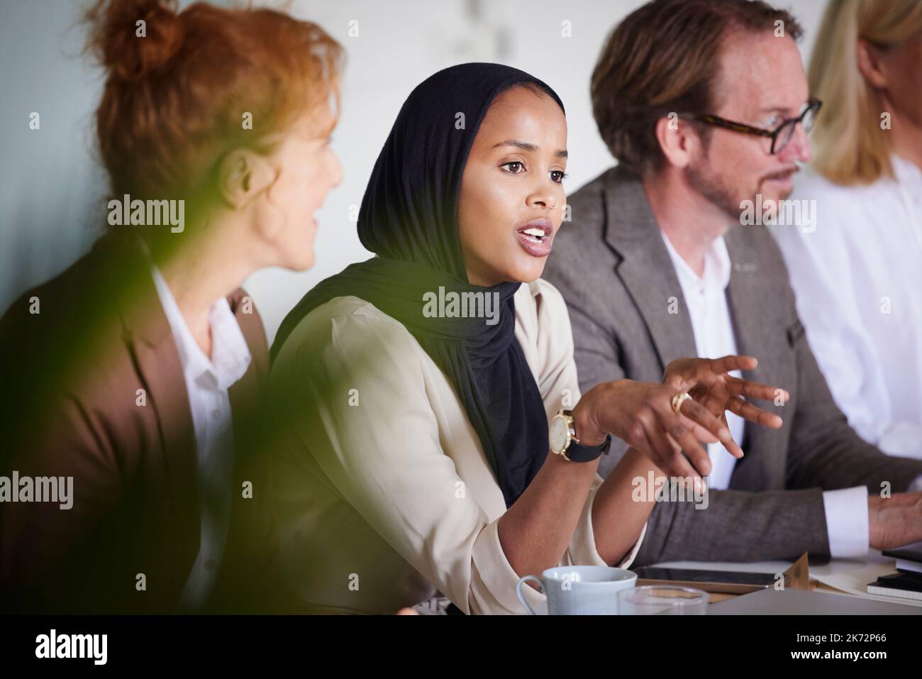Business people at meeting Stock Photo
