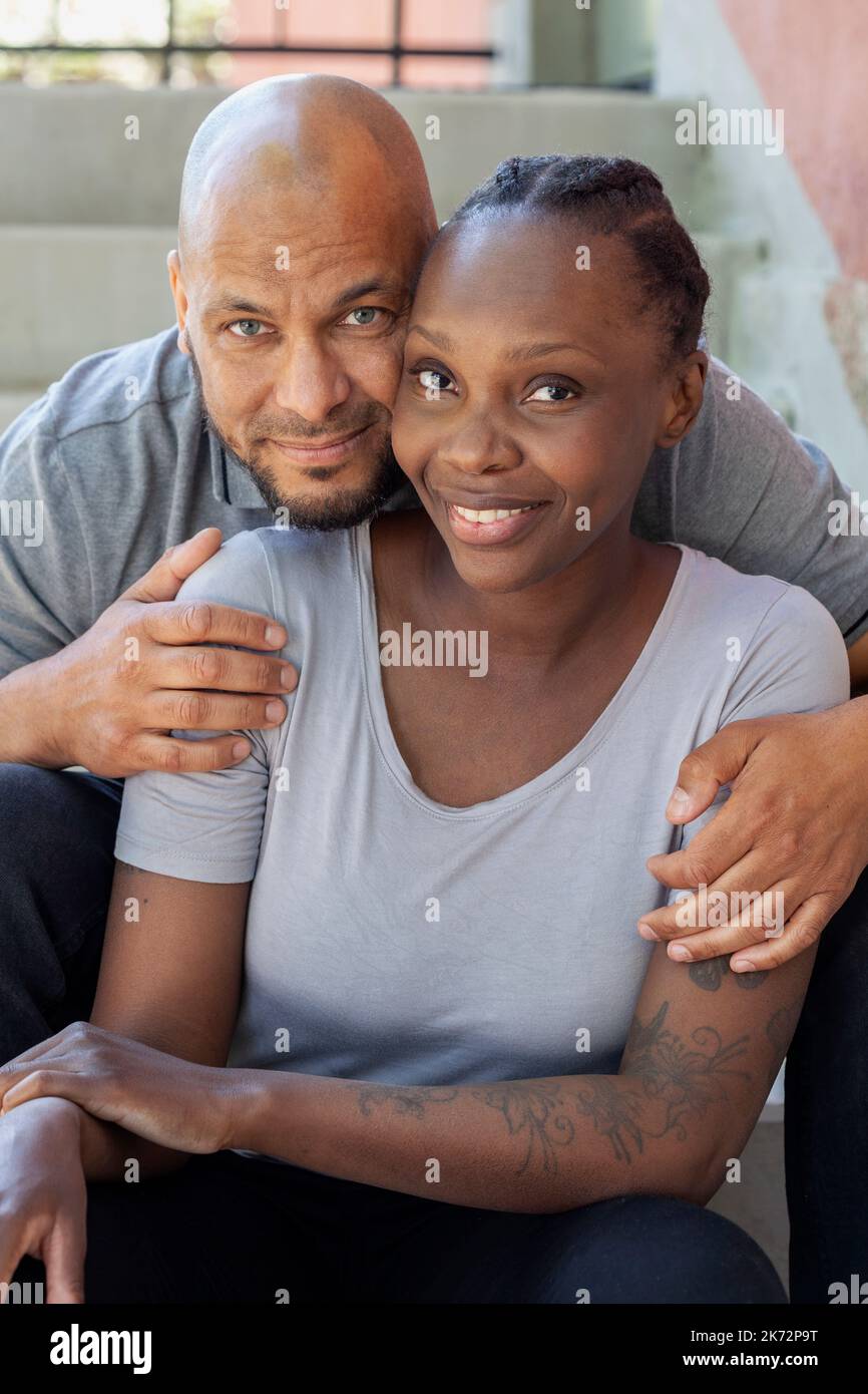 Portrait of mid adult couple Stock Photo