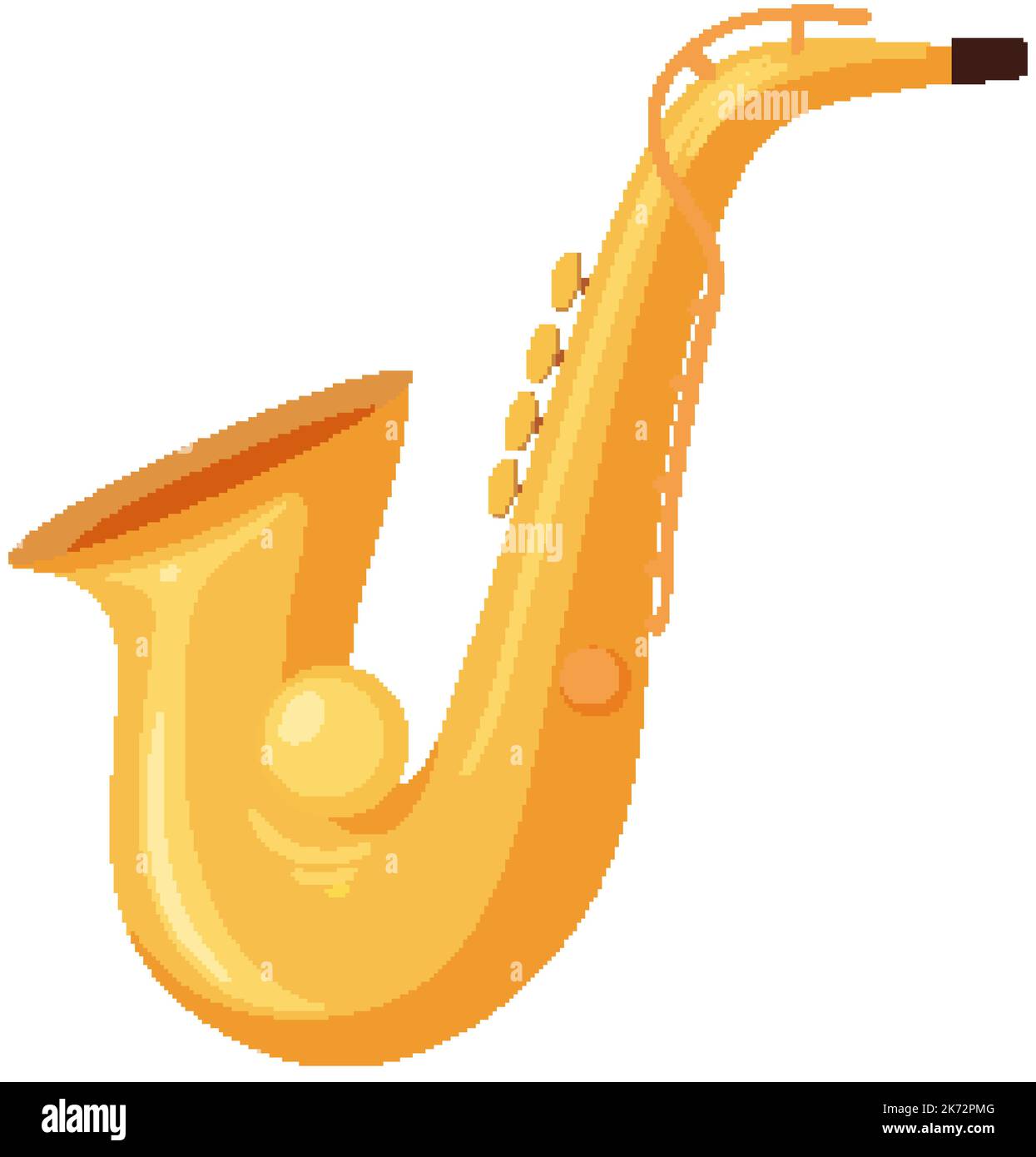 Musical instrument with saxophone illustration Stock Vector Image & Art