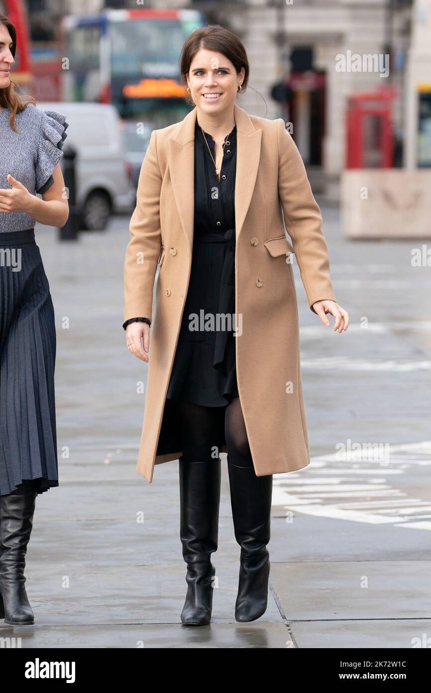 Princess Eugenie during a visit to the AntiSlavery Collective art