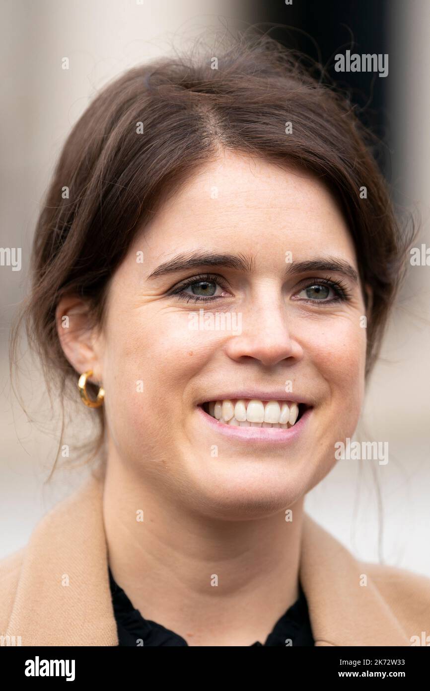Princess Eugenie during a visit to the AntiSlavery Collective art