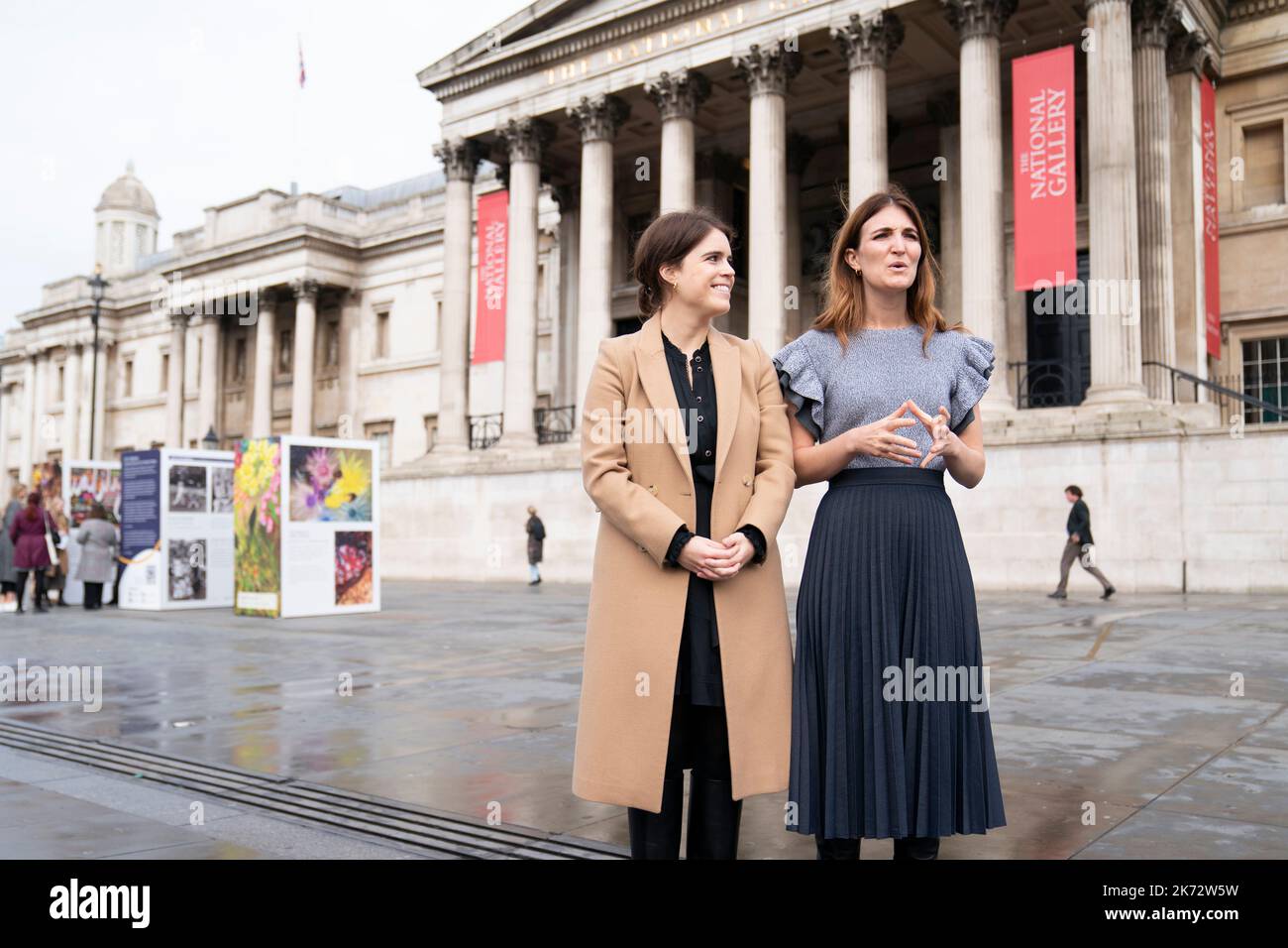 Princess Eugenie with cofounder of AntiSlavery Collective Julia de