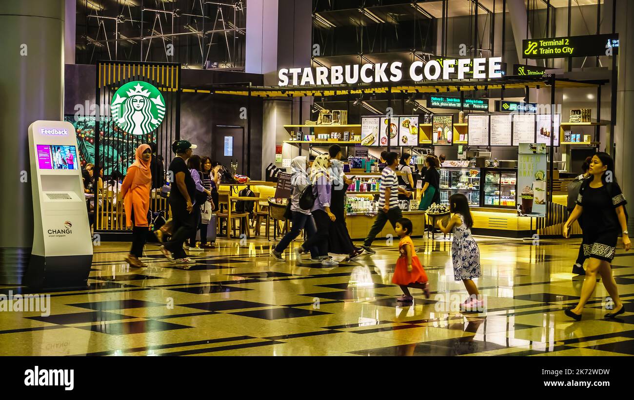 Starbucks Coffee in Changi Airport, Singapore Stock Photo Alamy