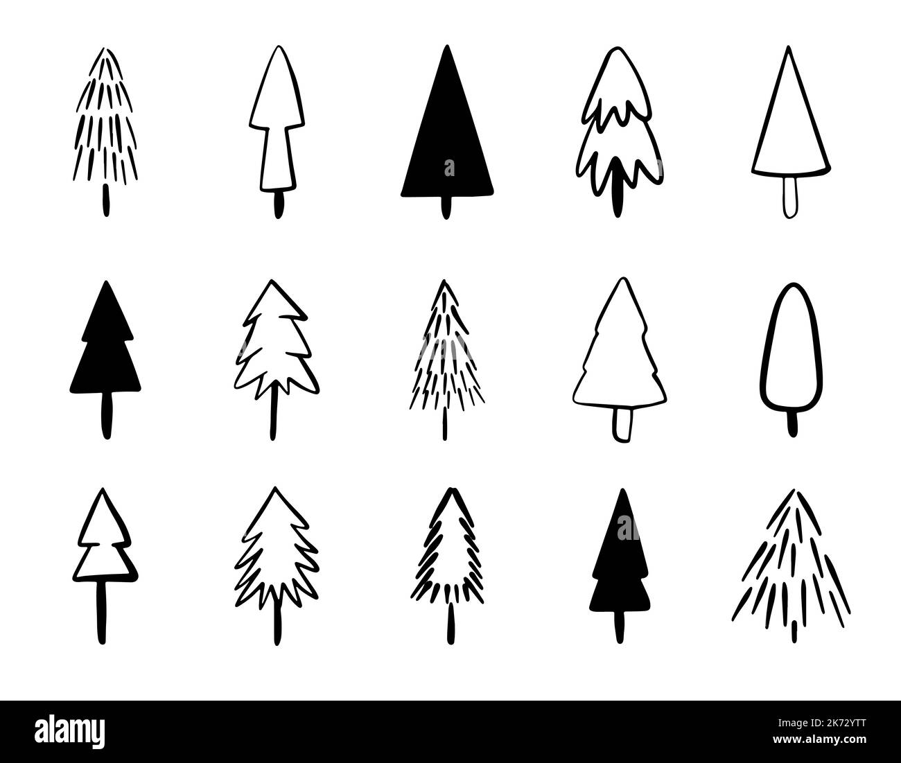 Merry christmas leaf tree Black and White Stock Photos & Images - Alamy