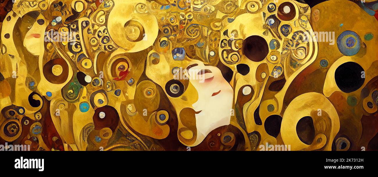 Gold painting by gustav klimt hi-res stock photography and images - Alamy