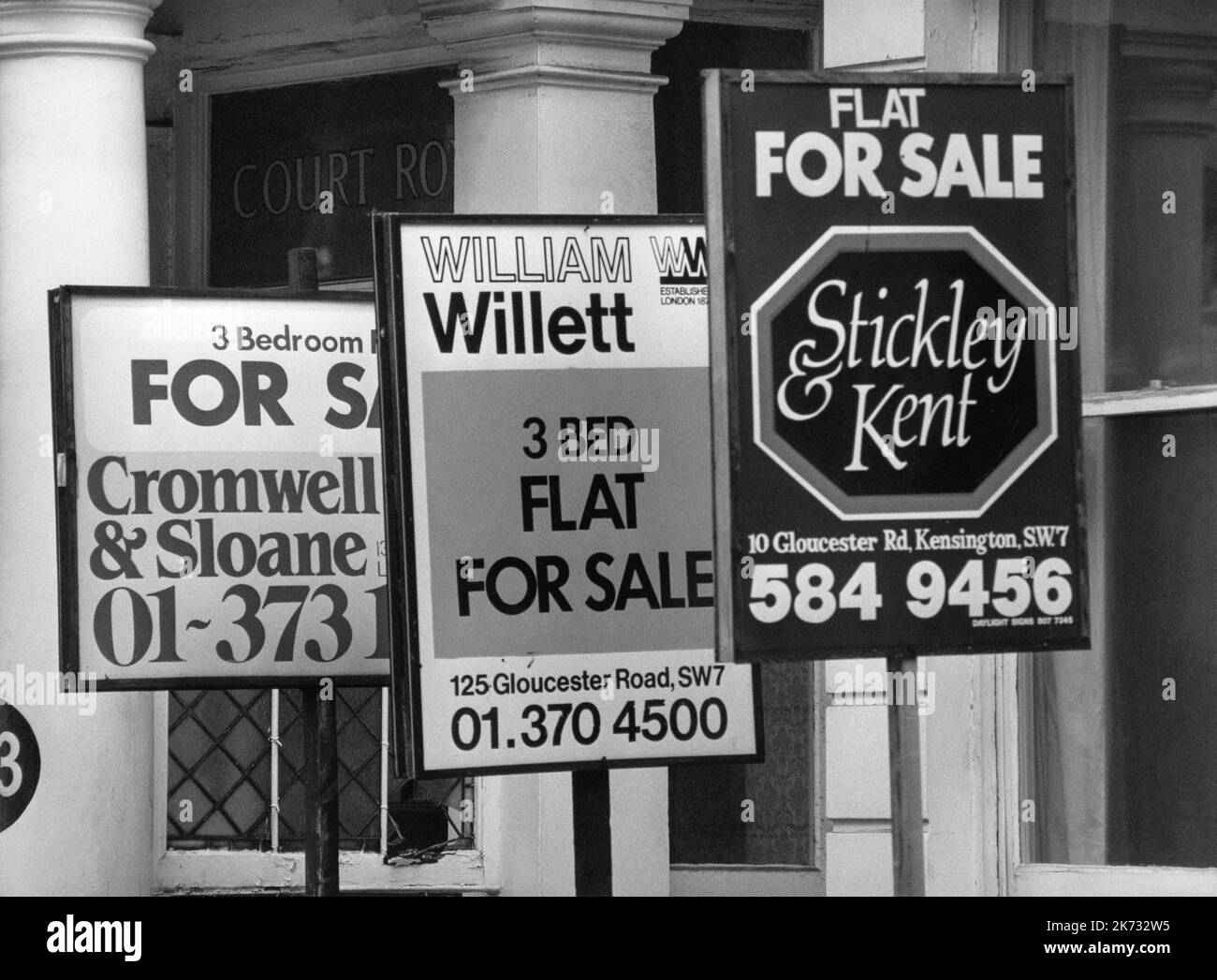 FOR SALE SIGNS  in London England Stock Photo