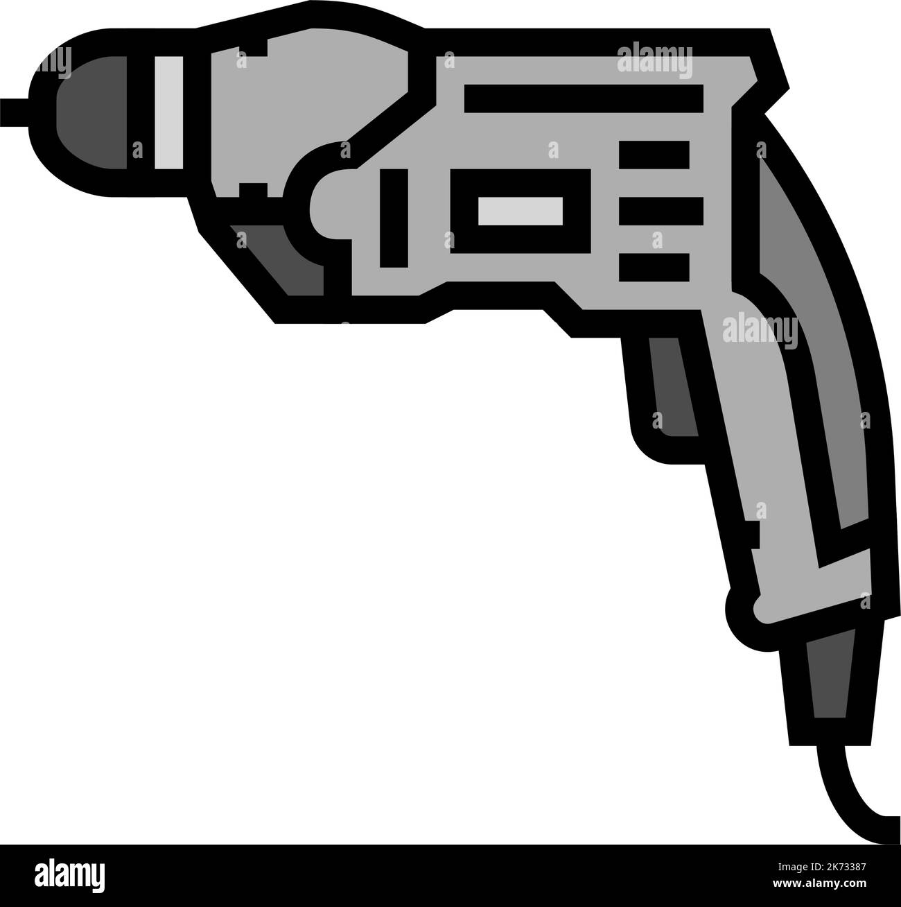 drill construction color icon vector illustration Stock Vector Image